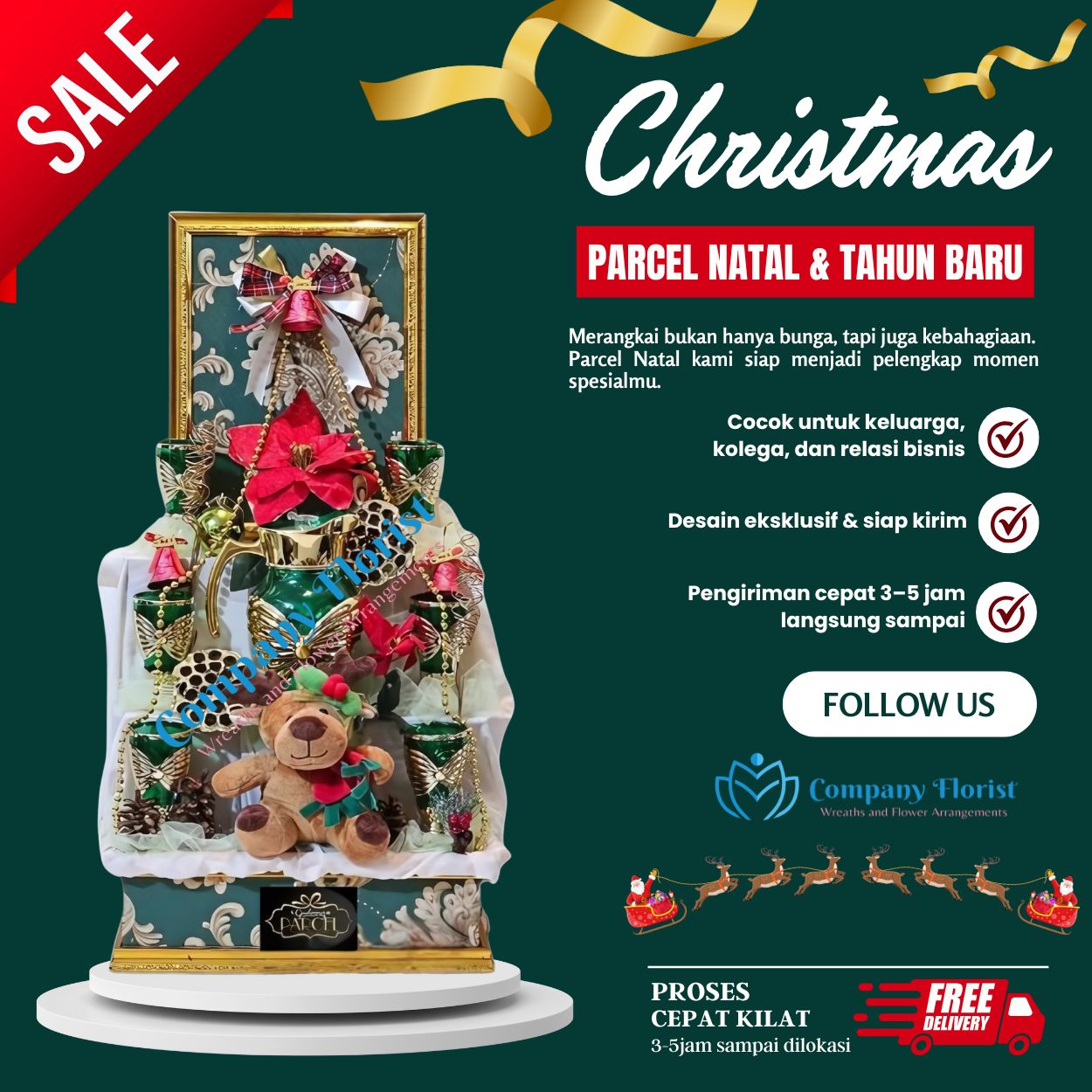 Parcel Natal dan Tahun Baru Perusahaan – Company Florist